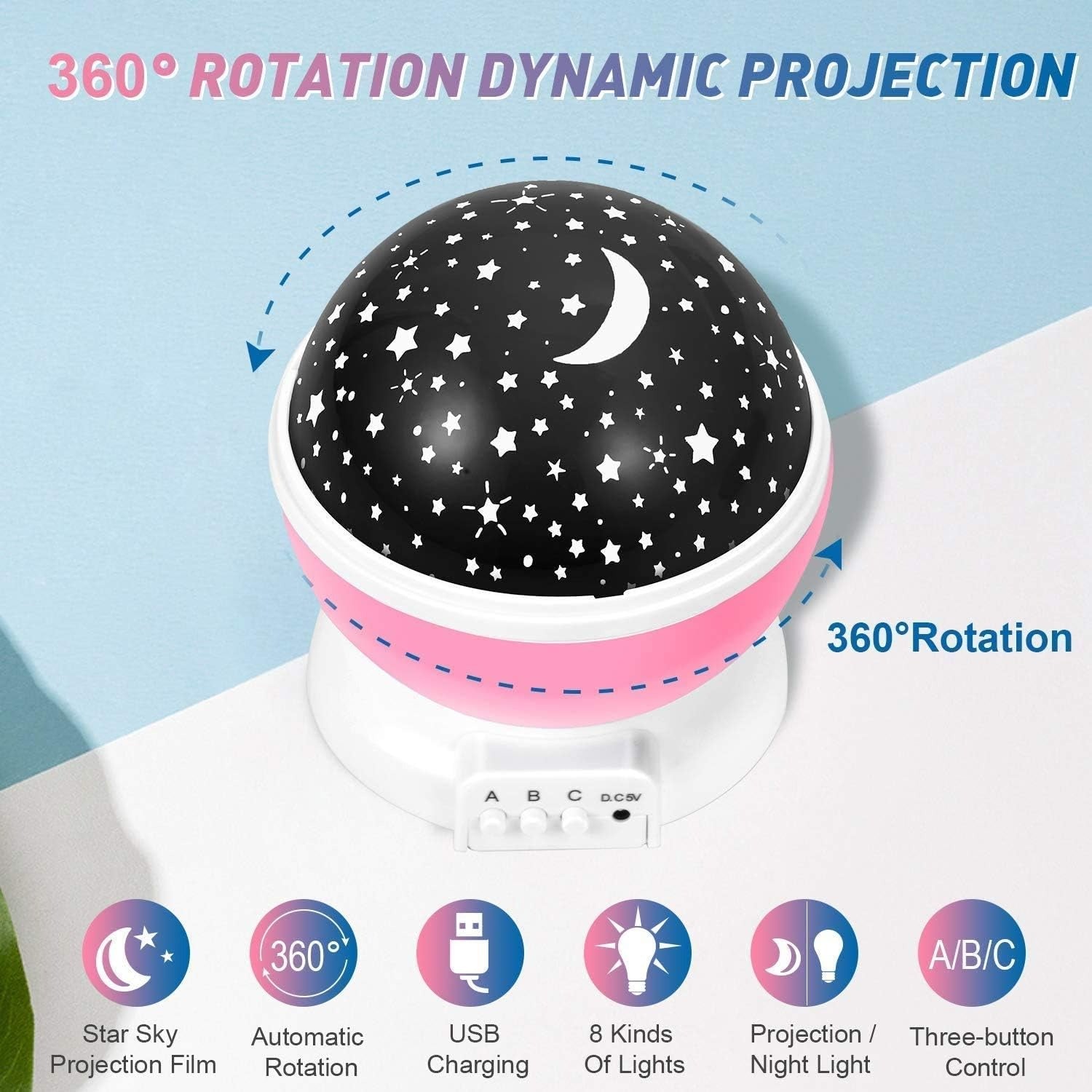 Night Light Star Lamp Starry Sky Projector | 360°
