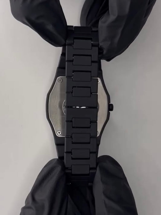 Full BLACK AURA Quartz Watch